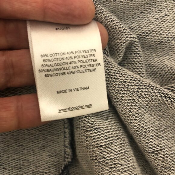 Dolan Left Coast Collection Womens Open Front Cardigan M Roll-Up Sleeves Button - Picture 10 of 12